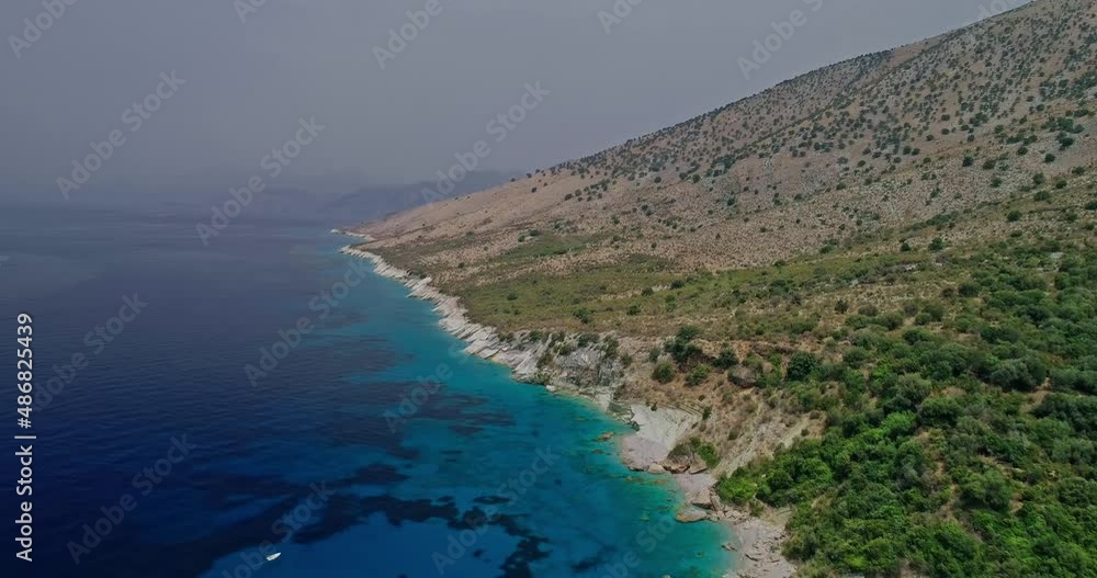 Beach in Albanian Riviera, South Albania near Saranda Beach in Albanian Riviera, South Albania near Saranda