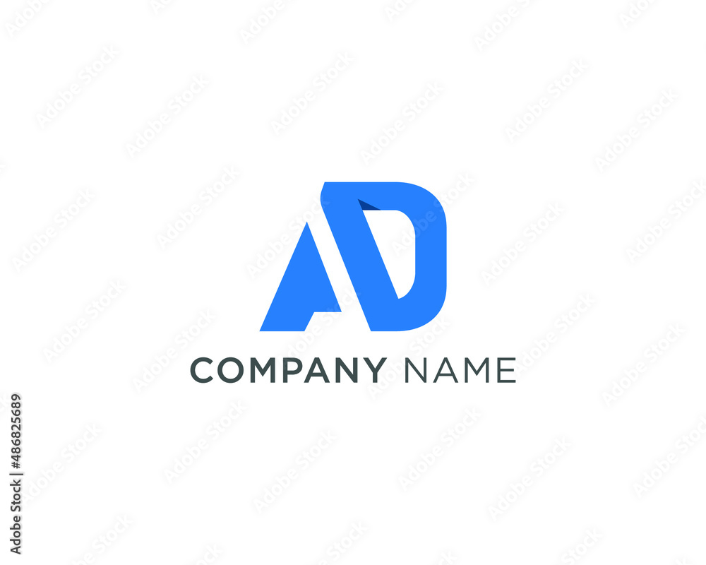 AD Letter Logo Design AD Letter Logo Design