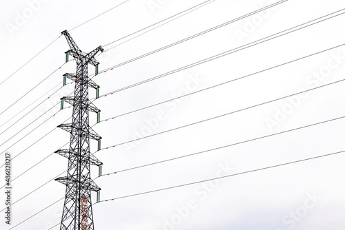 power lines on a pole