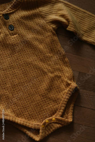 Warm knitted baby clothes