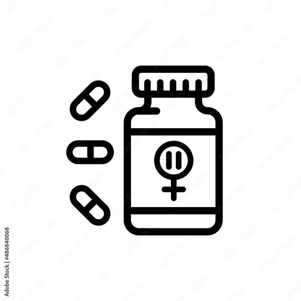 Menopause flat icons. Woman Sickness. Vector line signs for web graphics Menopause flat icons. Woman Sickness. Vector line signs for web graphics