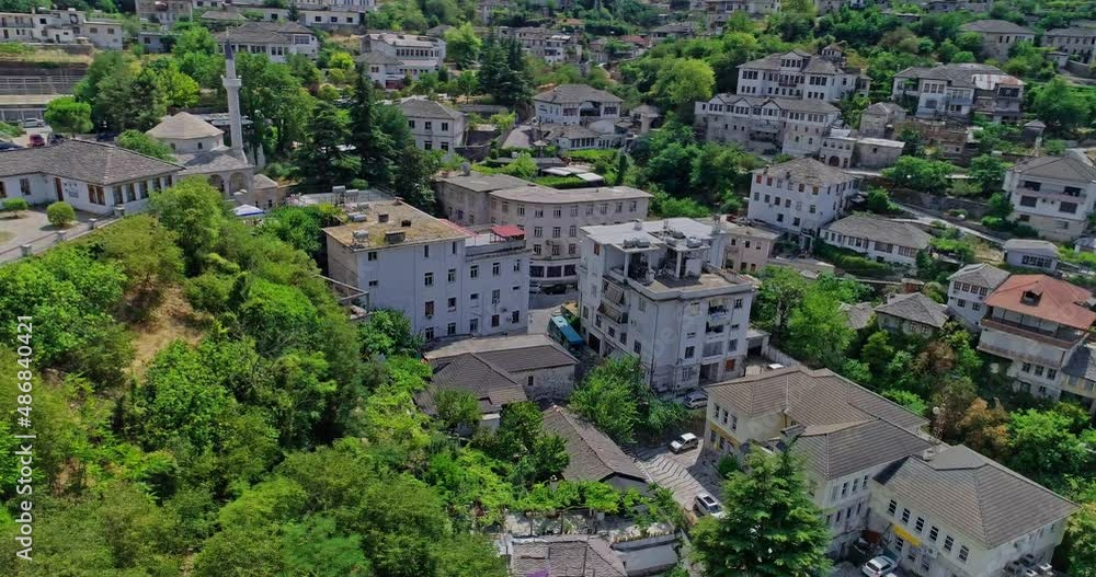 Cityscape of Gjirokaster old town, Albania. Cityscape of Gjirokaster old town, Albania.
