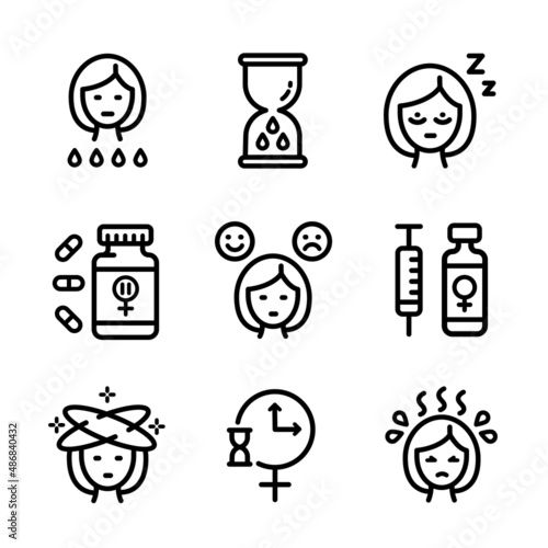 Concept of menstruation period, pregnancy or menopause