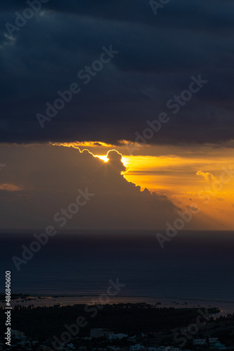 sunset in the clouds