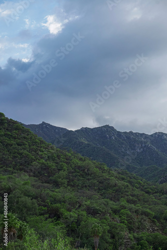 clouds over the mountains