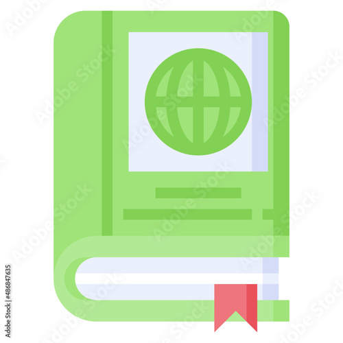 ENCYCLOPEDIA flat icon,linear,outline,graphic,illustration