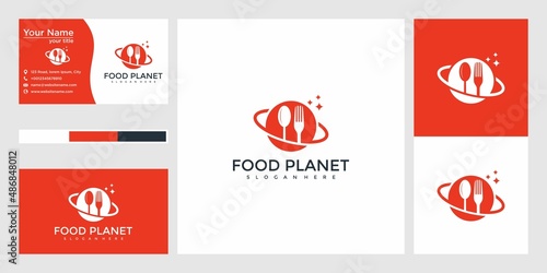 food planet logo design
