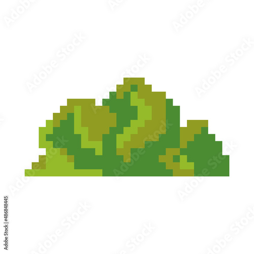 pixelated bush design