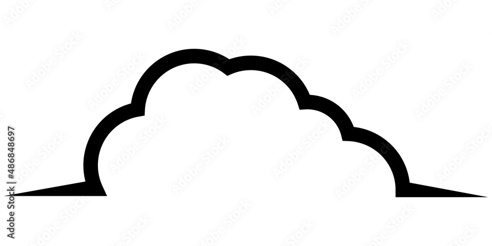Cloud logo template for digital data storage information Cloud logo template for digital data storage information