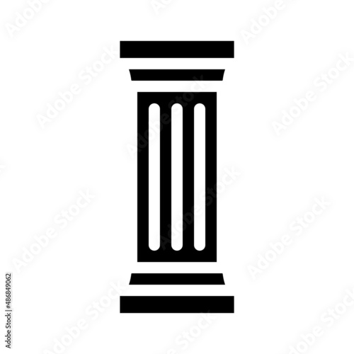 columns and posts glyph icon vector. columns and posts sign. isolated contour symbol black illustration