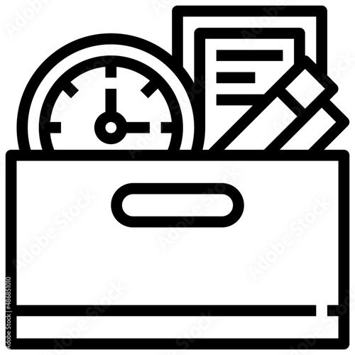 BELONGINGS line icon,linear,,graphic,illustration