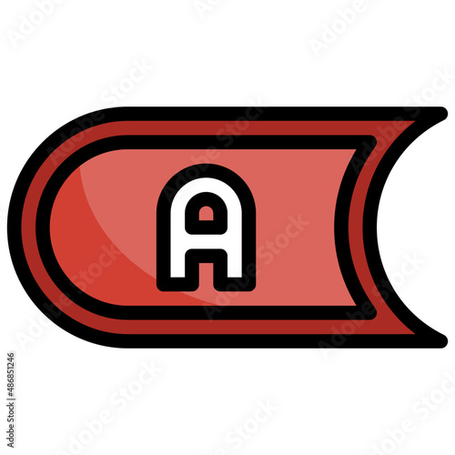 ADENINE filled outline icon,linear,outline,graphic,illustration