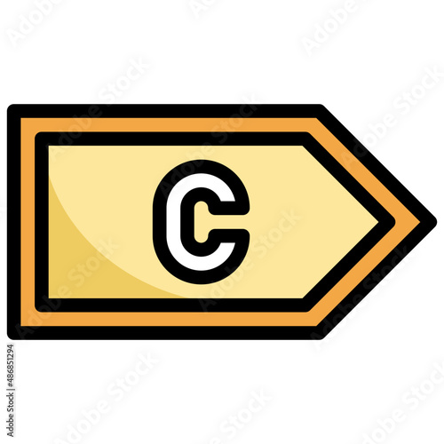 CYTOSINE filled outline icon,linear,outline,graphic,illustration