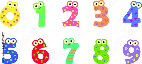 Numbers Funny Monsters