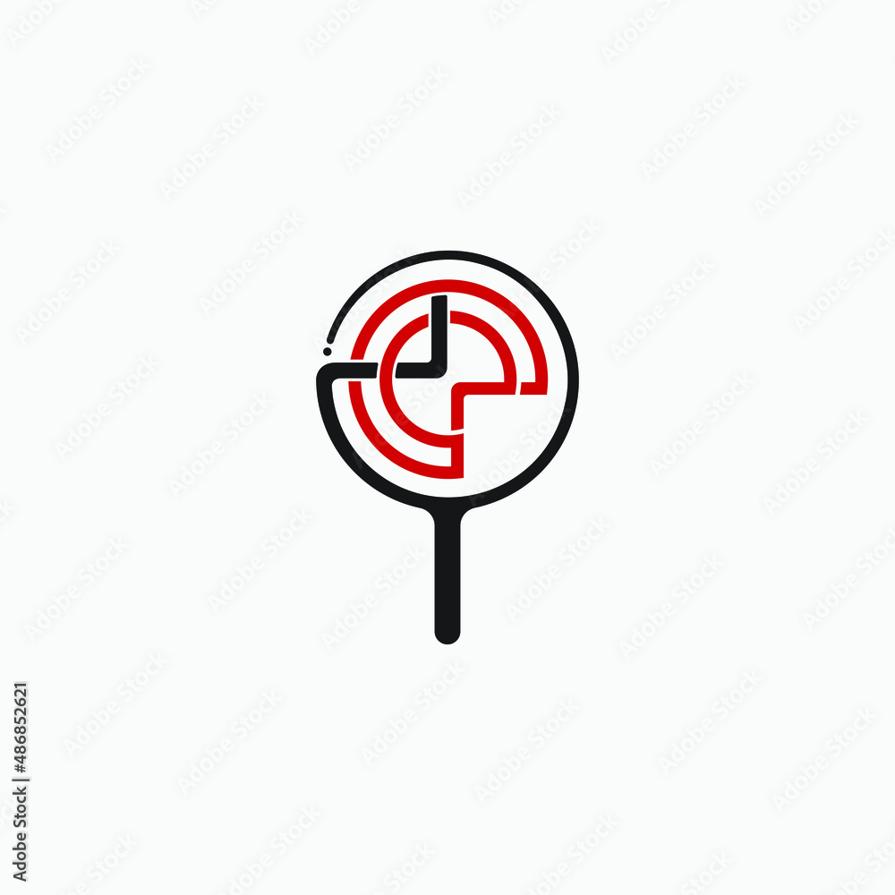 Target, darboart with black and red color logo design. Simple and minimalist logo vector Target, darboart with black and red color logo design. Simple and minimalist logo vector