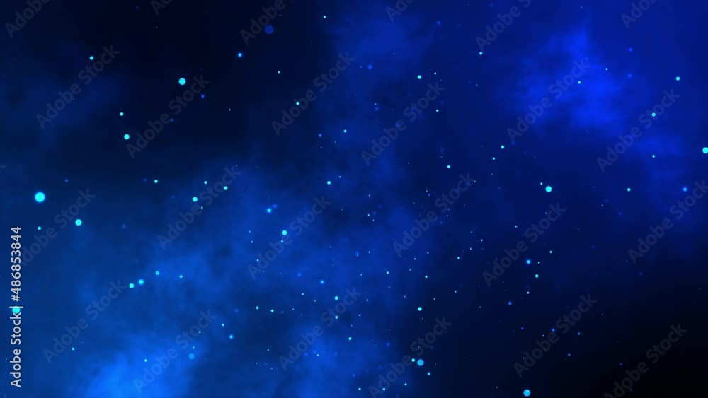 Digital particles glitter blue and black color abstract Background. 3D rendering animation 4k Digital particles glitter blue and black color abstract Background. 3D rendering animation 4k
