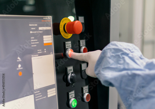 engineer working in a factory