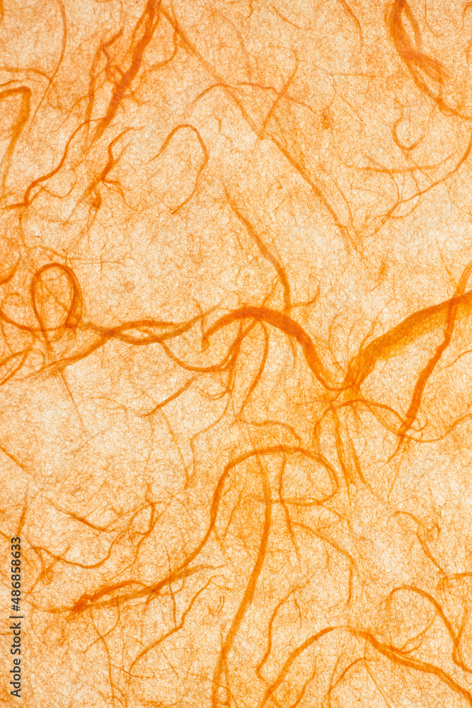 Fototapeta premium Orange mulberry paper.