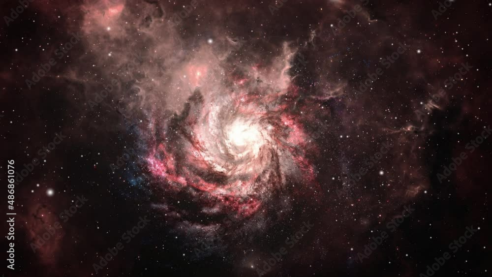 red galaxy in the universe 4K. red galaxy in the universe 4K.