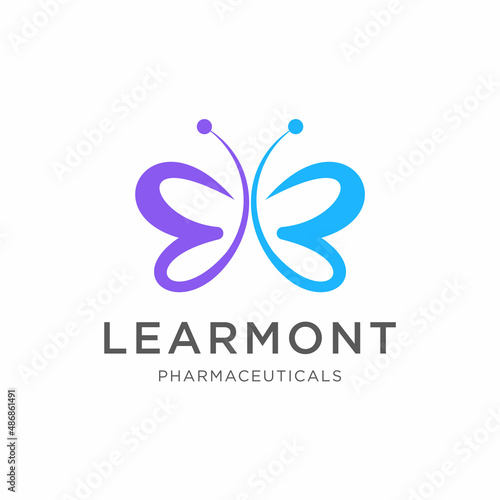 This logo is made using butterfly elements in a simple and modern style. This logo has a high level of legibility in various sizes and can be used on various media with ease.
