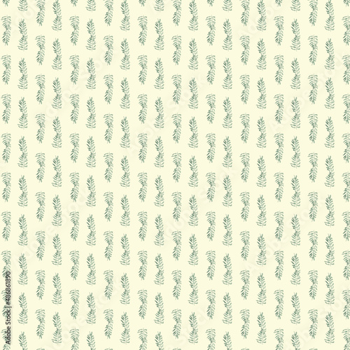 floral watercolor pattern, grass, sedge in a pattern