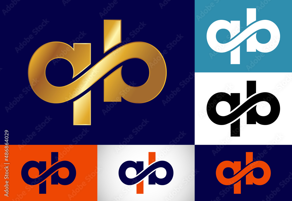 Initial Monogram Letter Q B Logo Design Vector Template. QB Letter Logo Design Initial Monogram Letter Q B Logo Design Vector Template. QB Letter Logo Design