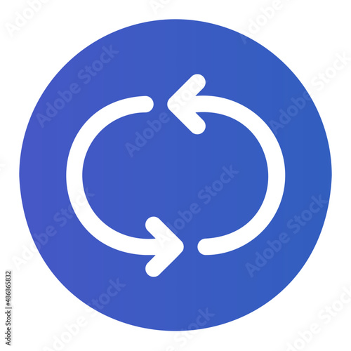 repeat once gradient icon