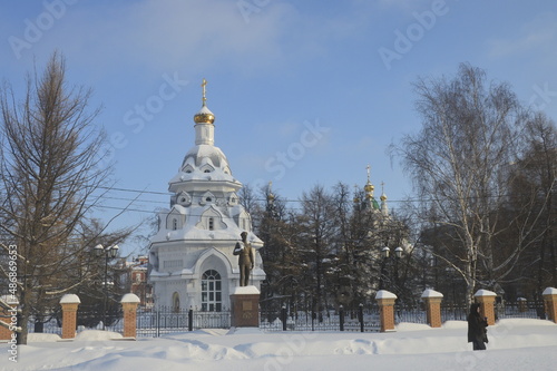 russian orthodox church in winter