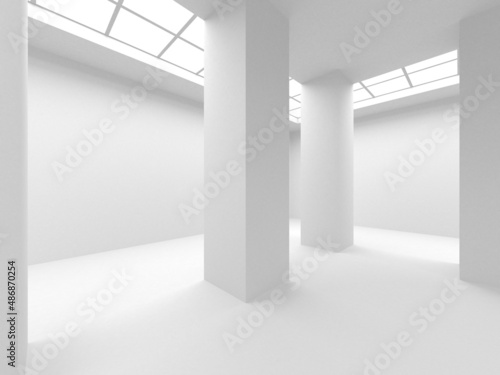 White Modern Background. Abstract Building Concept