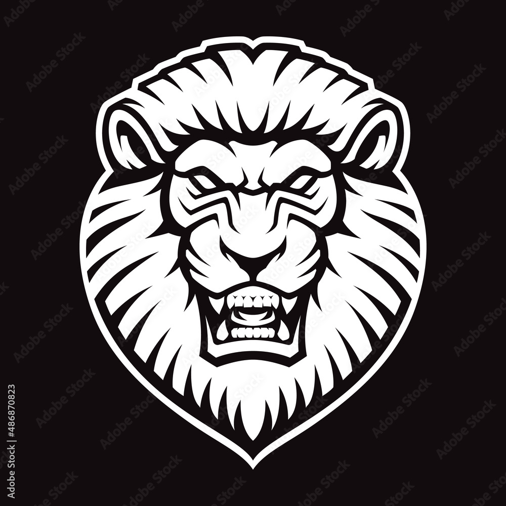 Lion Vector Logo, this design can be used as a sports emblem