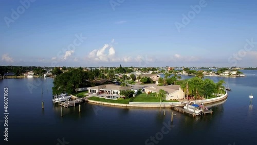 Belleair Bluffs, Aerial Flying, Amazing Landscape, Harbor Bluffs, Florida photo