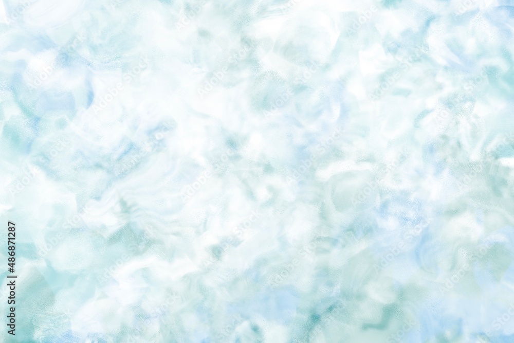Obraz premium 油絵抽象背景）パレットナイフペインティング・白っぽい緑 春 アート ロマンティック ニュートラル