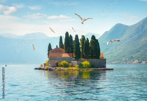 The George Island near Perast