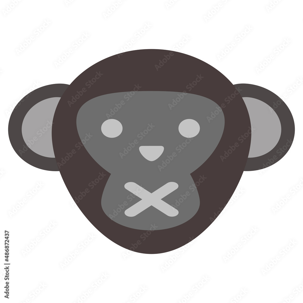 Monkey icons are perfect for a website, application, icon or sticker. Monkey icons are perfect for a website, application, icon or sticker.