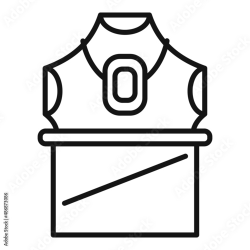 Ruby auction icon outline vector. Buy price