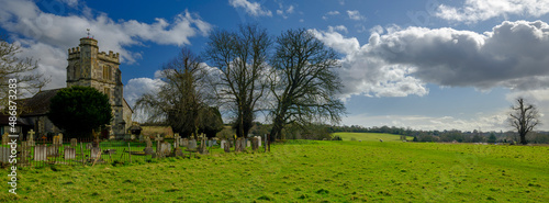 St Peter's Church in Soberton, Hampshire, UK photo