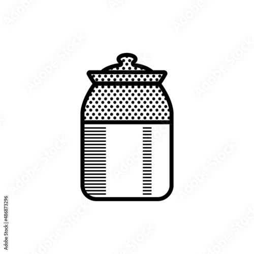 Ceramic pickle jar also known Bharani traditional indian bottle