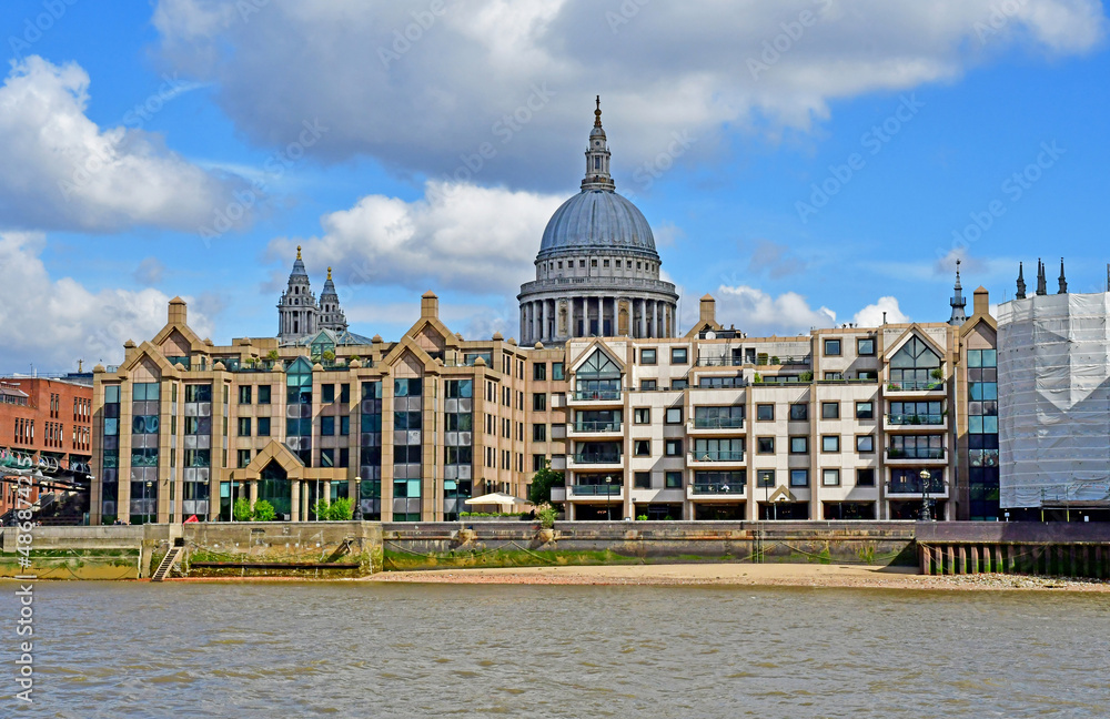 London; England - may 5 2019 : Thames river cruise