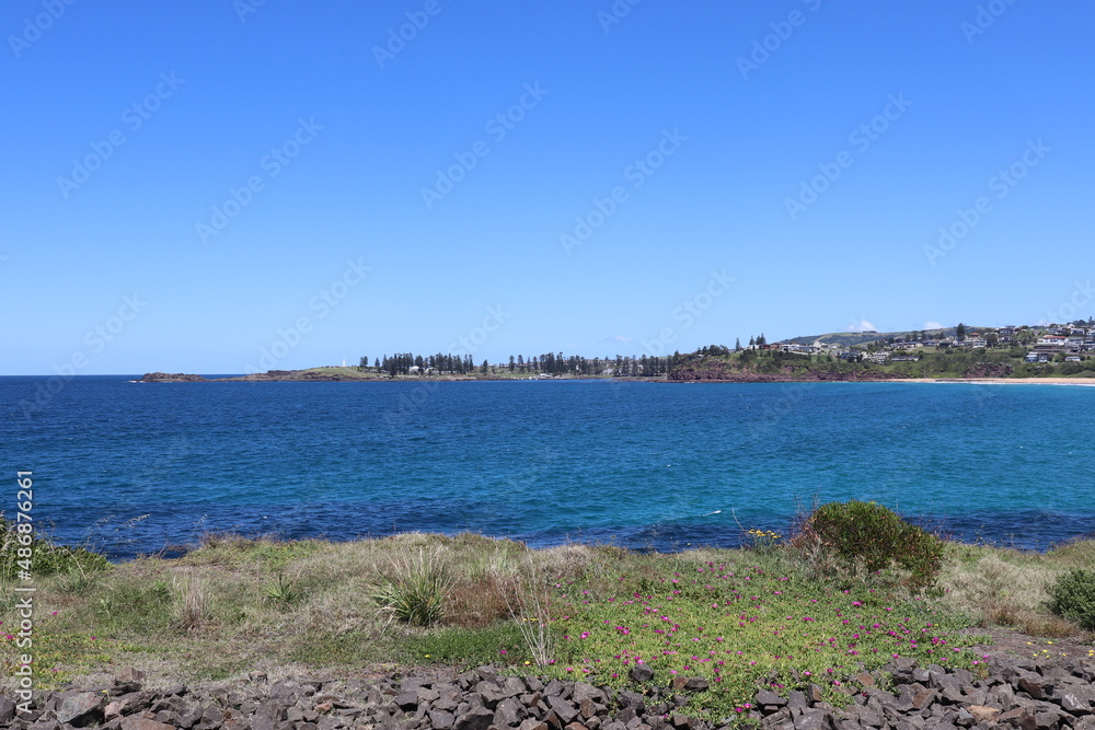 View of Bombo Beach, Kiama South coast NSW