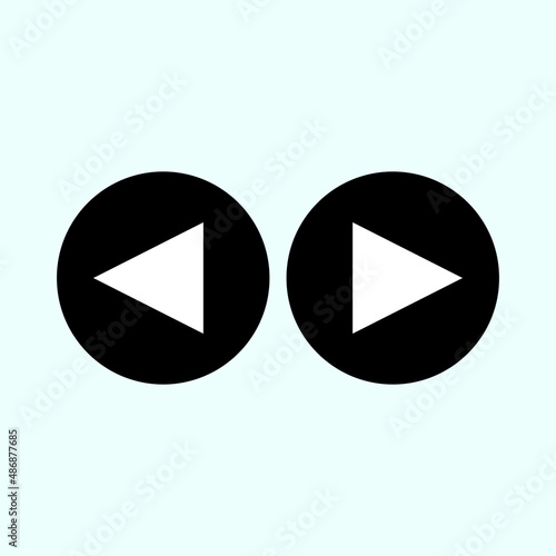 Free Download Play button icon in trendy flat style isolated on grey background. Play symbol for your web site design, logo, app, UI. Vector illustration - GFXLoad