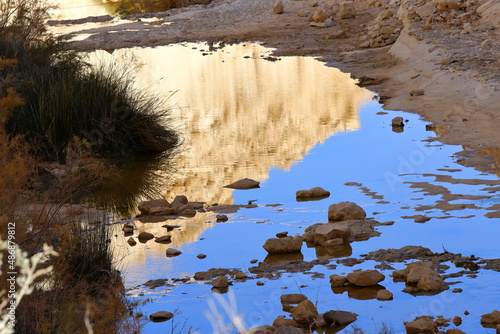 Nahal Havarim Gorge. Sde boker. Israel photo