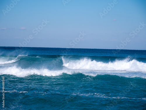 south korea in the east sea waves