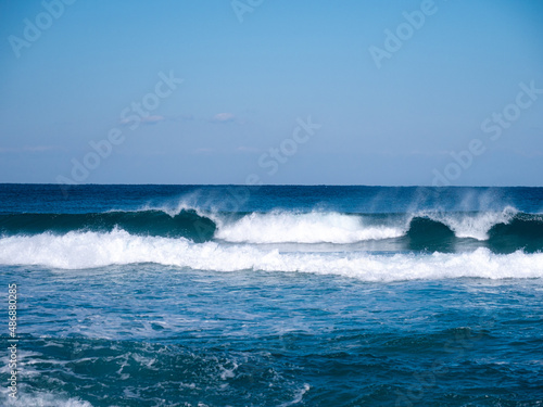 south korea in the east sea waves