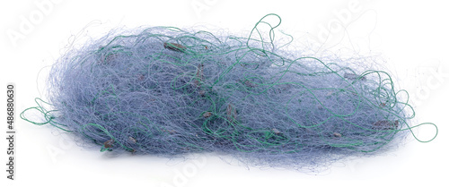 Pile of fishing nets. photo