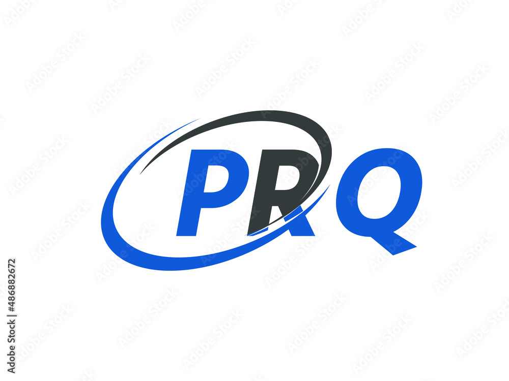 PRQ letter creative modern elegant swoosh logo design PRQ letter creative modern elegant swoosh logo design