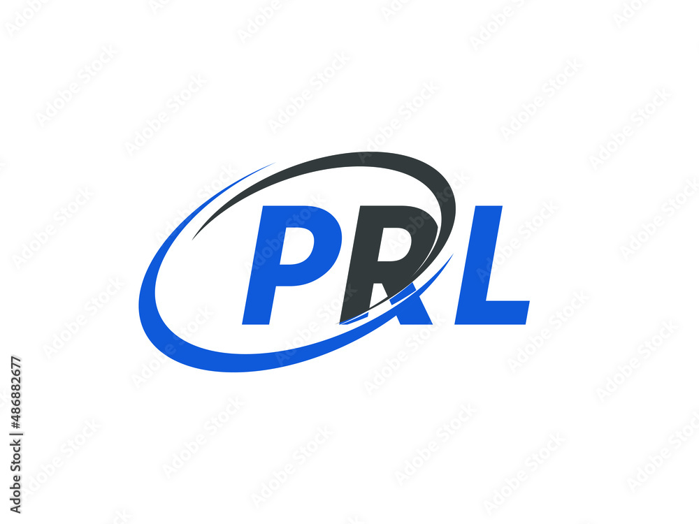 PRL letter creative modern elegant swoosh logo design PRL letter creative modern elegant swoosh logo design