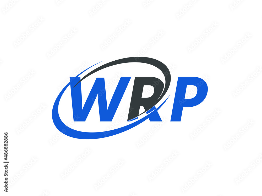 WRP letter creative modern elegant swoosh logo design WRP letter creative modern elegant swoosh logo design