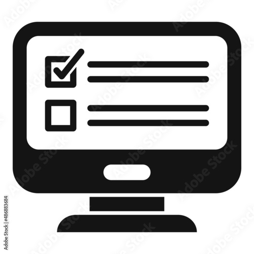 Document icon simple vector. Paper project