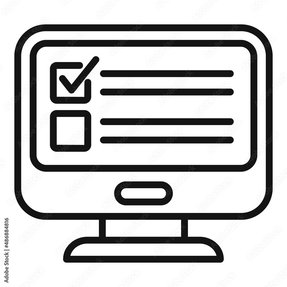 Document icon outline vector. Paper project Document icon outline vector. Paper project