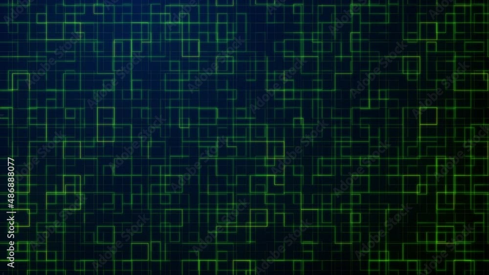 Dark green tech squares animated motion background. Video graphic design Dark green tech squares animated motion background. Video graphic design